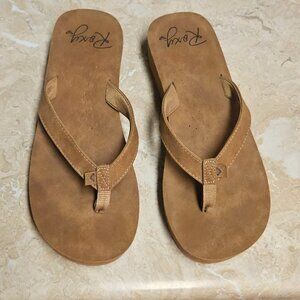 Roxy Melinda Platform Flip Flops Size 11
